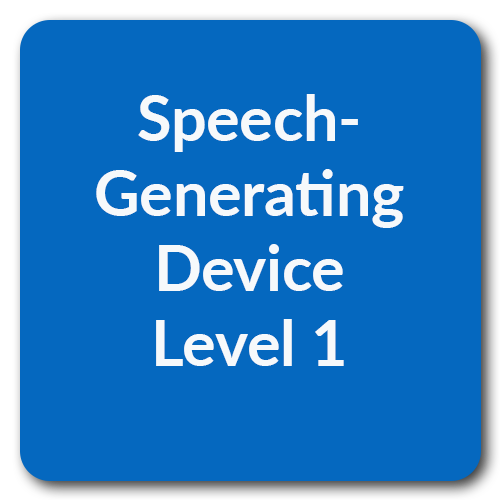 Speechgenerating devices Level 1 Texas Adaptive Communication Devices