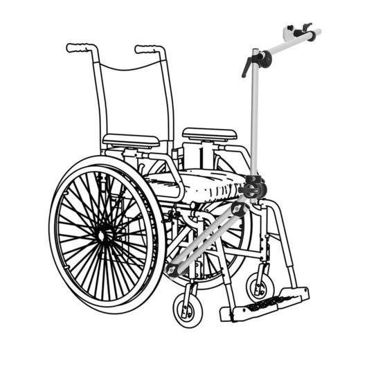 Rehadapt 11.4312 Monty 3D Plus HD + Frame Clamp SGD Mount for Wheelchair