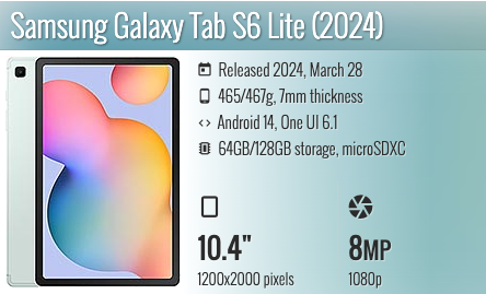 Samsung Galaxy Tab S6 Lite 10.4" Wifi only