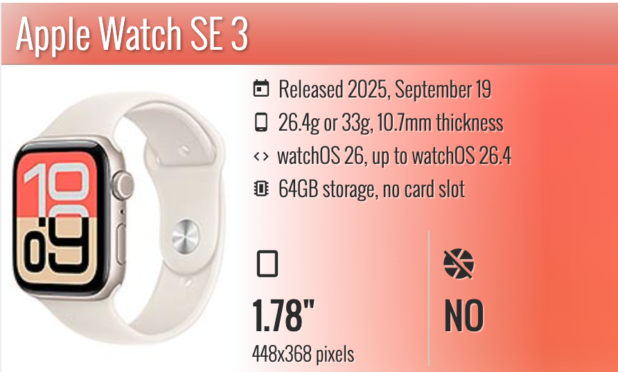 Apple Watch SE 3