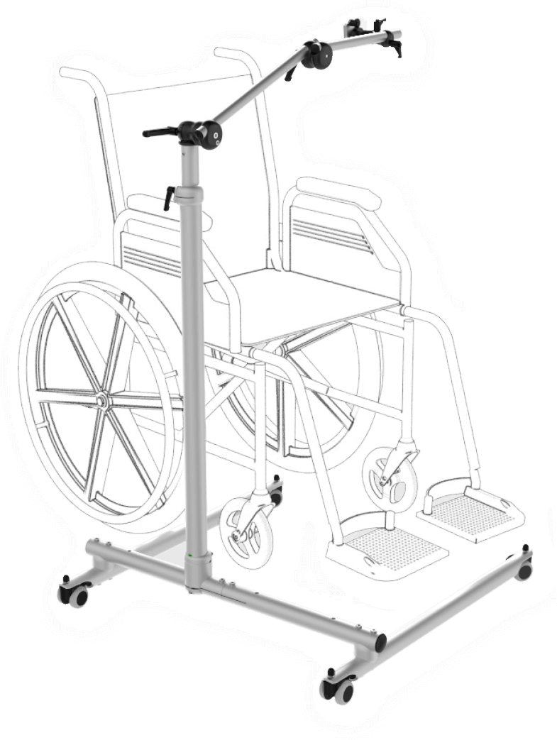 Rehadapt 17.1050 Floor Stand Telelock SGD Mount