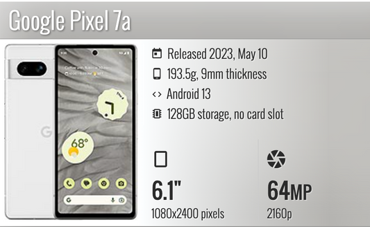 Google Pixel 7a 5G 6.1"