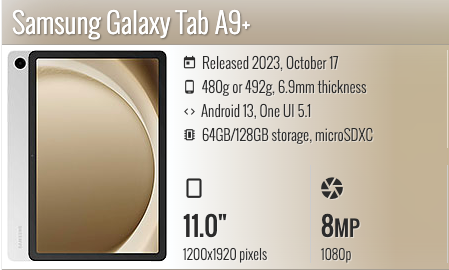 Samsung Galaxy Tab A9+ 11" Wifi only
