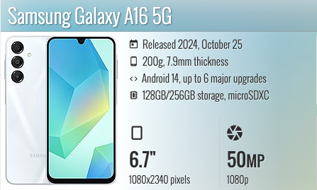 Samsung Galaxy A16 5G 6.7"