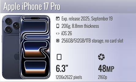Apple iPhone 17 Pro 6.3"