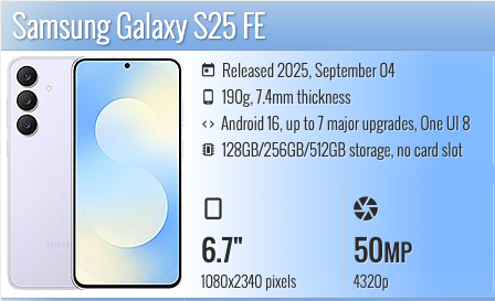 Samsung Galaxy S25 FE 6.7"
