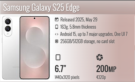 Samsung Galaxy S25 Edge 6.7"