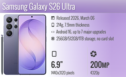 Samsung Galaxy S26 Ultra 6.9"