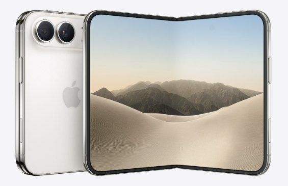 Apple iPhone Duo folding phone 6.9" opens to 7.6"