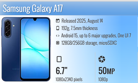 Samsung Galaxy A17 5G 6.7"