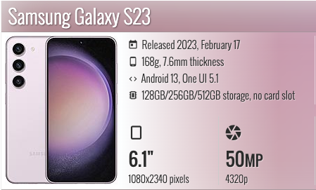 Samsung Galaxy S23 6.1"
